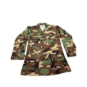 American Apparel Woodland Camouflage Combat Coat Medium-Long Ripstop Hot Weather